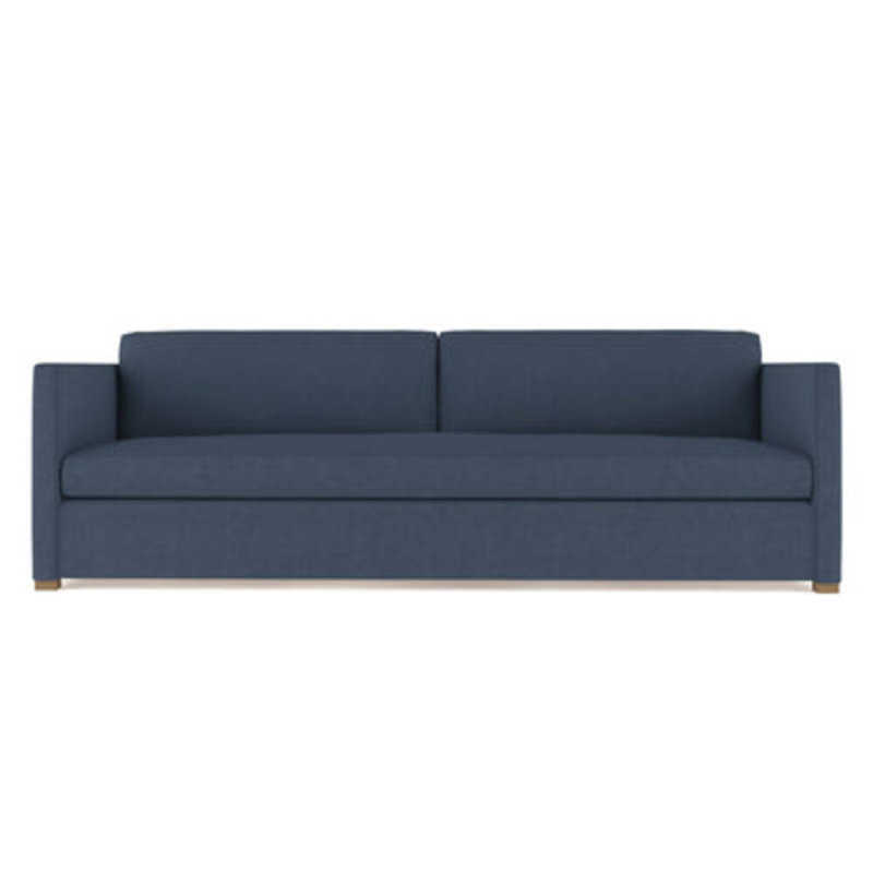 Canapé Madison, H 33 po x l 72 po x P 41 po, Lin à tissage carré jacinthe, Naturel