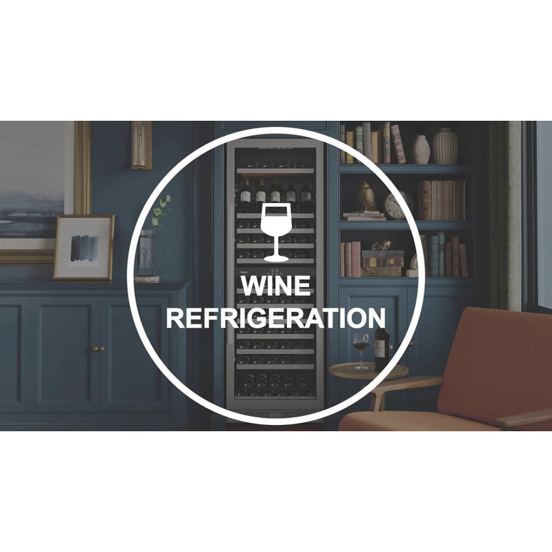 Stainless Steel 24" Dual Zone Wine Cooler with LED Lighting
