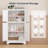 Metal Bathroom Storage Cabinet, Freestanding Storage Cabinets With 4 Doors And 2 Adjustable Shelves,Metal Floor Cabinet For Restroom, Kitchen,living Room,hallway
