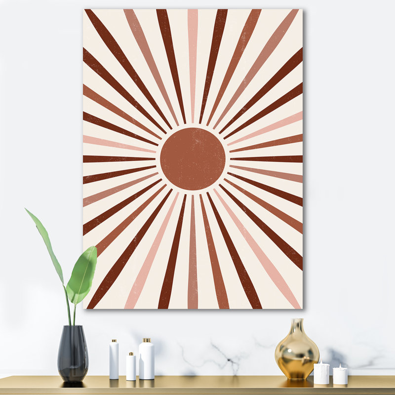 Geiant Radiant Sun - Impression sur toile, Toile tendue, H 32 po x l 16 po x P 1 po