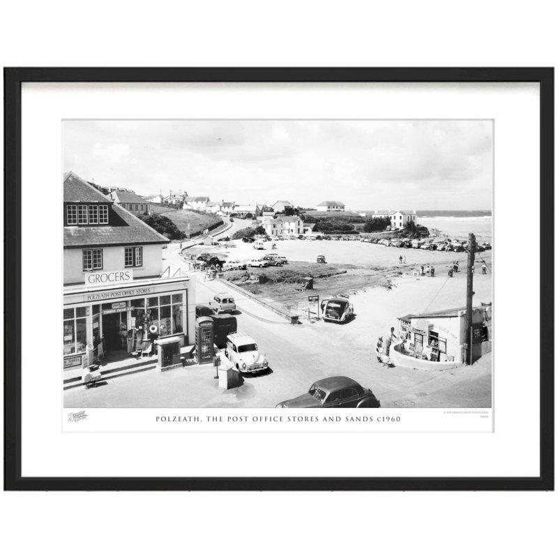 Polzeath, The Post Office Stores And Sands C1960 - Single Picture Frame Print, 45cm H x 60cm W x 2.3cm D
