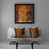 Brun foncé / abstrait orange 16