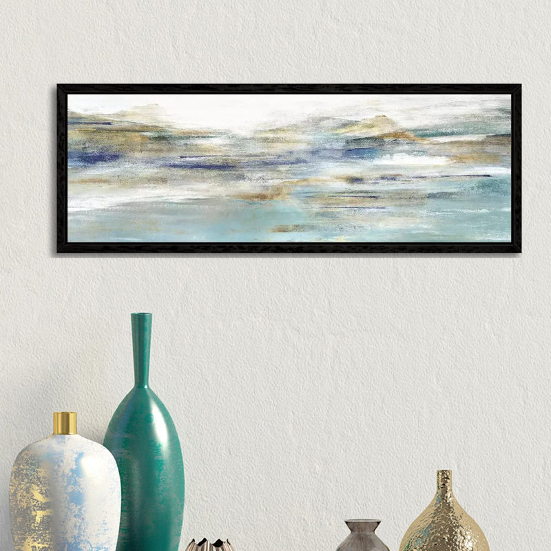 Upon A Clear III by Isabelle Z - Panoramic Print on Canvas, Black Framed, 30.48 cm H x 91.44 cm W