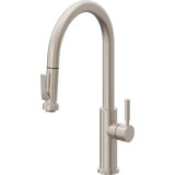 Corsano Contemporary Pull Down Kitchen Faucet with Squeeze Sprayer High Arc Spout and ST Series Handle