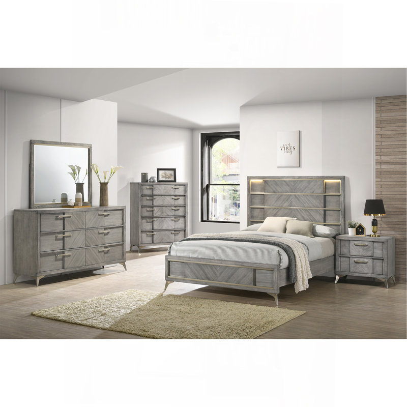 Gray Landscape Mirror