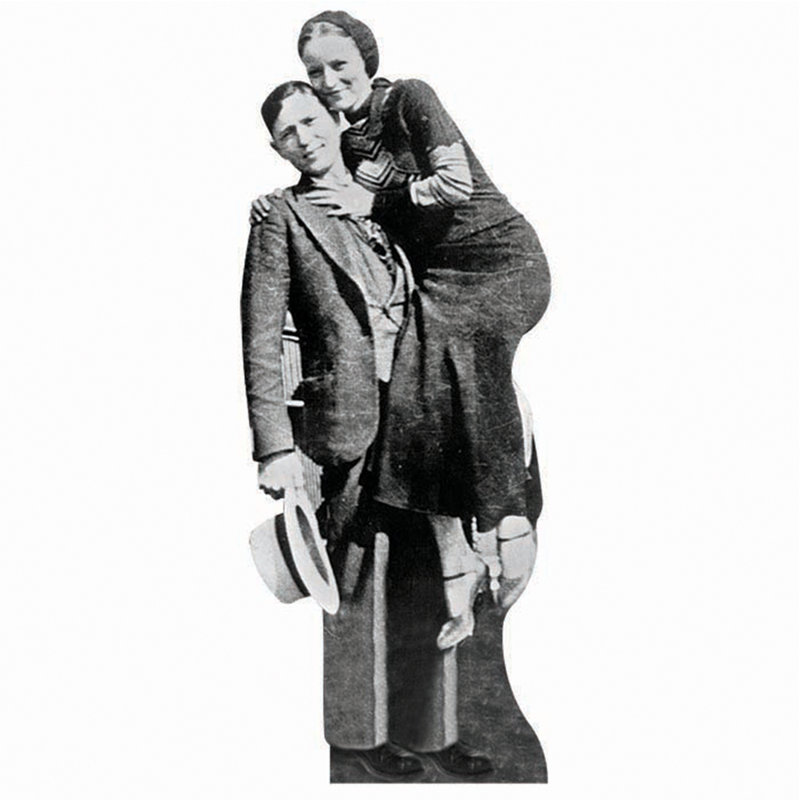 Accroche en carton bonnie et clyde
