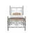 2PCS Single Metal Bed Frames With Headboard And Footboard For Kids Teenagers Adults-562172608