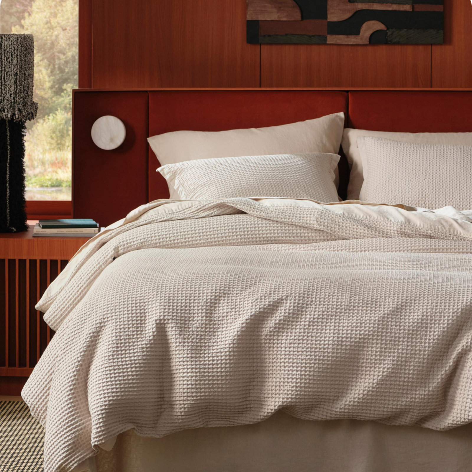 Essential Collection Cotton Duvet Cover Set, King Duvet Cover + 2 King Shams, Linen