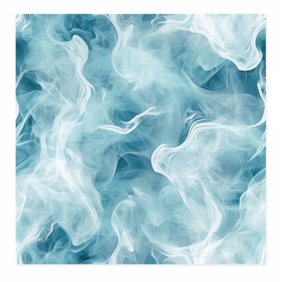 Abstrait bleu myst X III, reproduction d'art moderne sans cadre