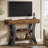 41" Console Table With Storage Shelves And Curved Frame-452388790