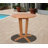 Brote 2 - Person Teak Wood Patio Dining Set with Round Table