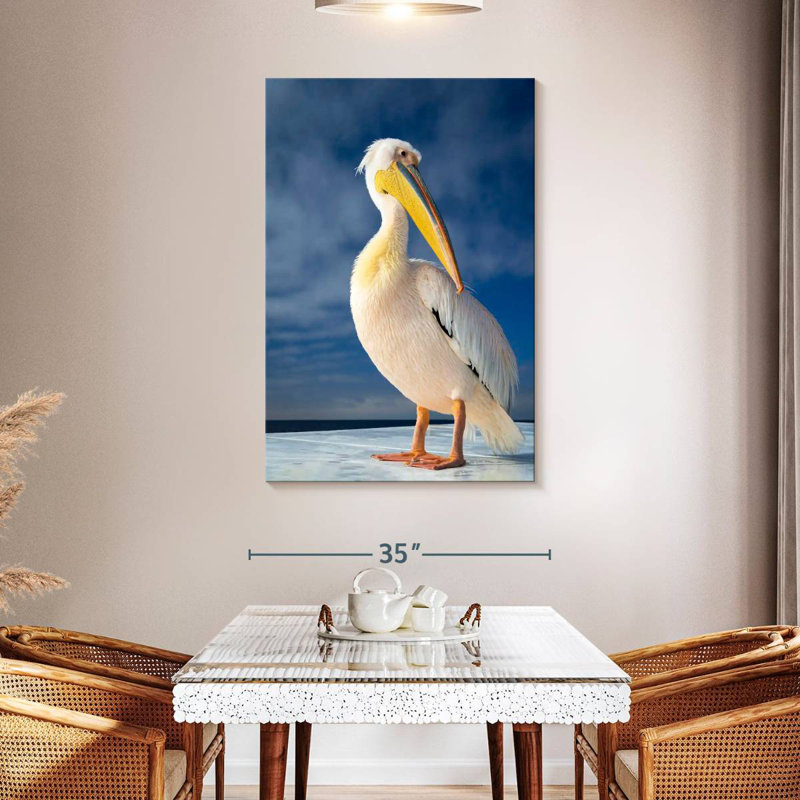Brampt Shy Pelican, 48" H x 32" W