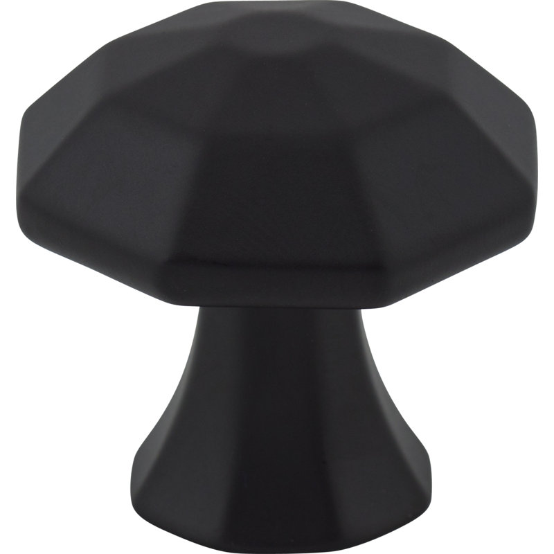 Wheeler Round Knob, Matte Black