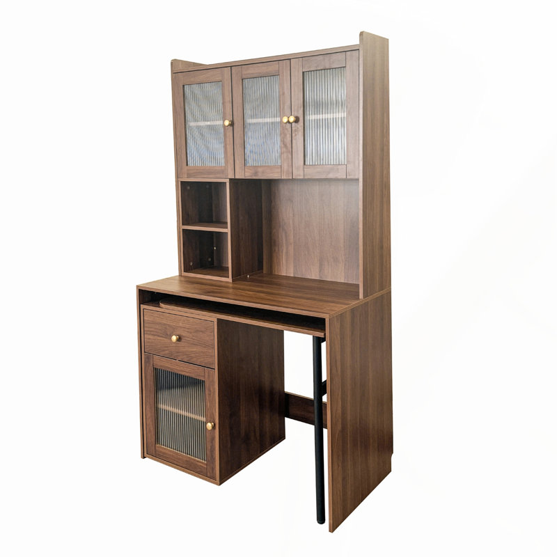 Bureau d'ordinateur en L avec rangement réversible, poste de travail de coin moderne pour une utilisation efficace de l'espace