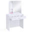 Coiffeuse avec miroir et tabouret Walsh