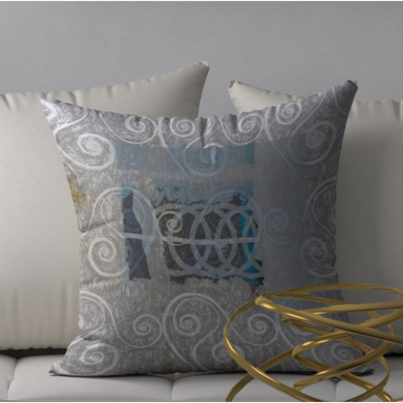 Housse de coussin décorative carrée Wealth, 20 po x 20 po