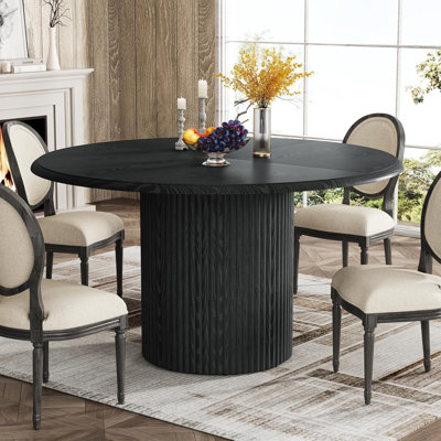 Round Metal Base Dining Table