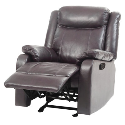 Contemporary Dark Brown Recliner Chair