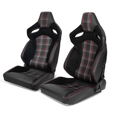 Inbox Zero Reclining Ergonomic PC & Racing Game Chair in Black