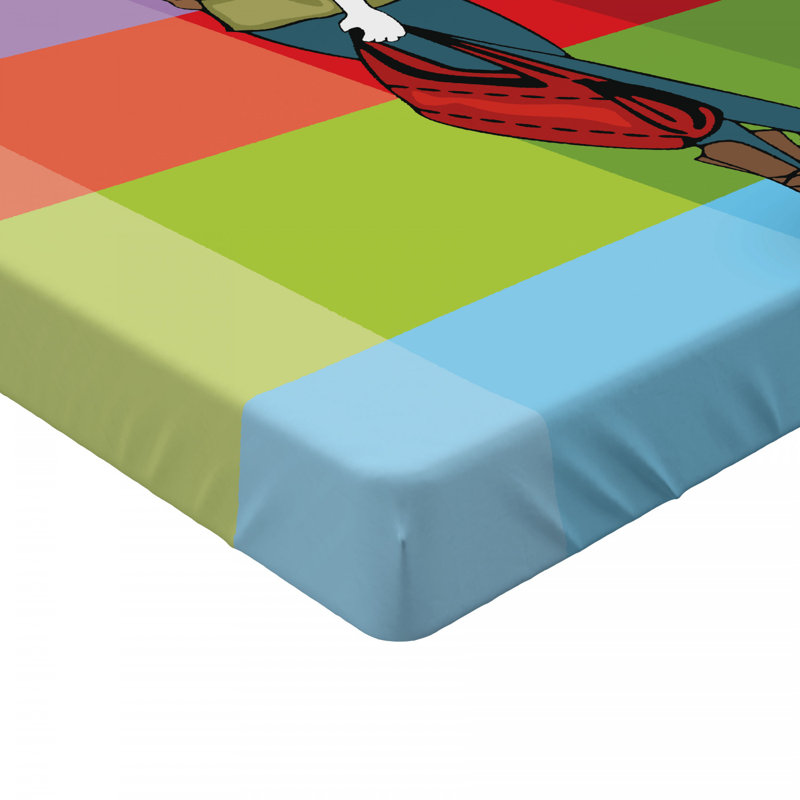 Microfiber Striped Fitted Sheet, Queen Fitted Sheet
