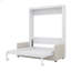 Lit escamotable mural Murphy avec coussin-811700332-811700333