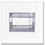 Lit superposé double en bois d'hévéa double avec lit gigogne, échelle et garde-corps, convertible en 2 lits doubles, avec lit gigogne simple, gris-1040923648