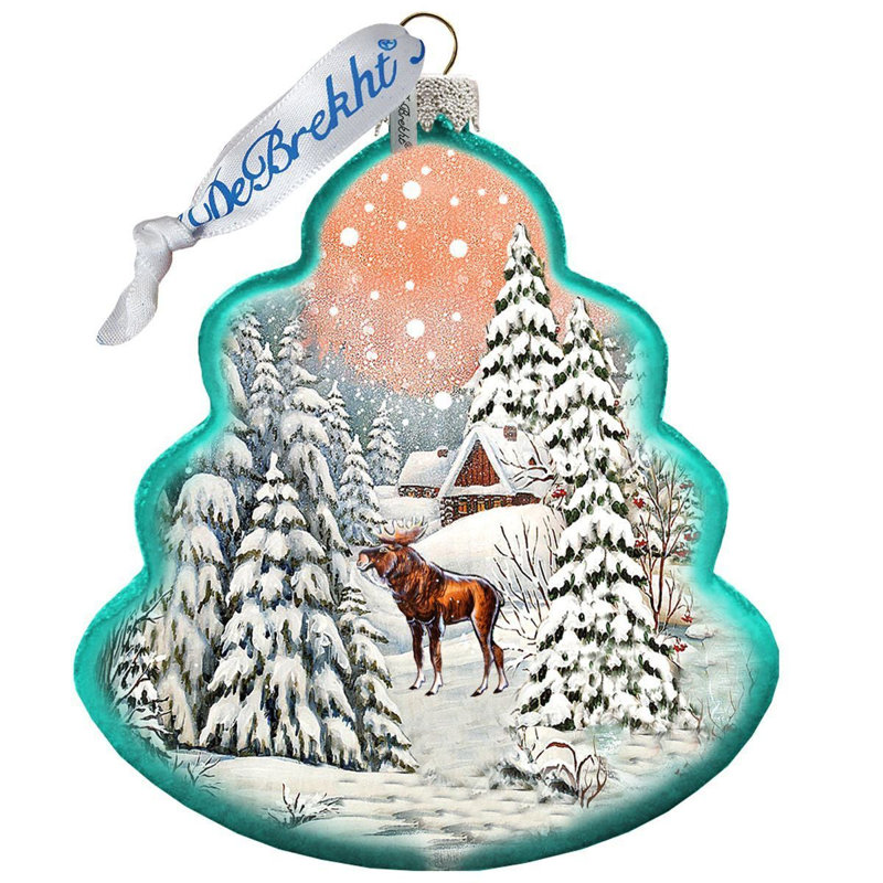 Ornement en verre Holiday Holiday Splendor Winter Village
