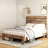 Drayden Platform Bed with Headboard, Footboard and Wood Frame-736348340