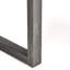 Table d'extérieur en bois 69 po avec sablage gris foncé
