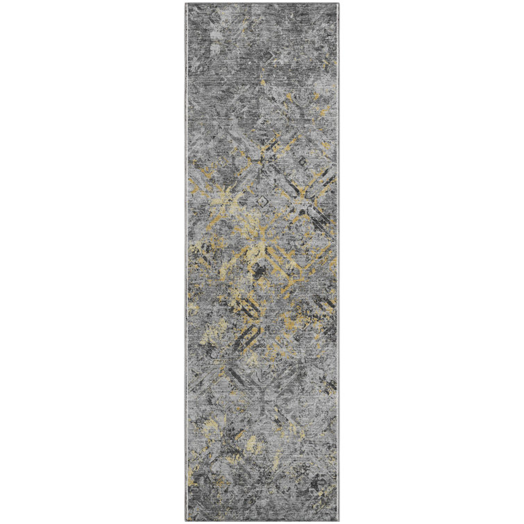 Premium Machine Washable Prisco Gray Rug