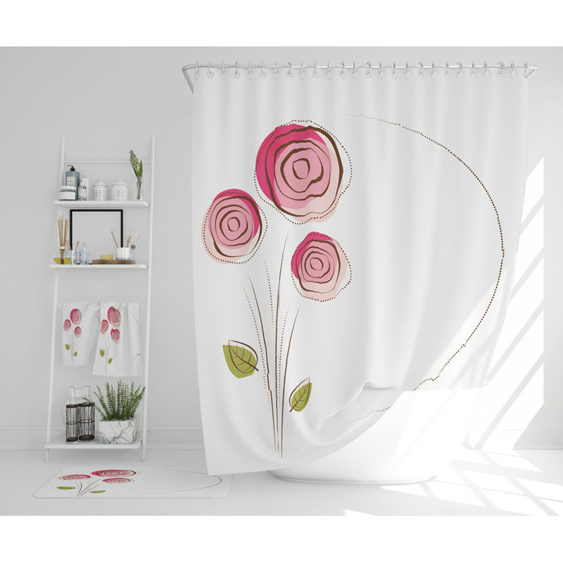 Nyshawn Polyester Shower Curtain Set