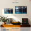 «Moonlit Blue Sea», 3 pièces sur toile-98563100