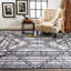 Vivien Hand Knotted Wool Geometric Area Rug-126603906