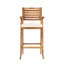 2 pièces en bois, assise confortable, résistant aux intempéries, hauteur de 45,75 po, cadre extérieur 2 pièces de 22,76 po de profondeur, sièges rembourrés, 46,42 po Hauteur, brun