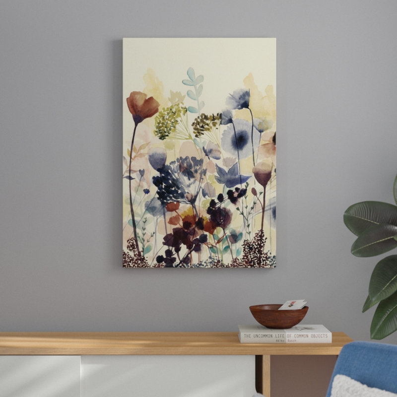 Sundry Blossoms I by Grace Popp - Painting, Black Framed Paper Print, 34cm H x 24cm W