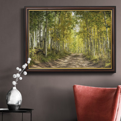 Toile encadrée de qualité supérieure Aspen Drive - prête à être accrochée