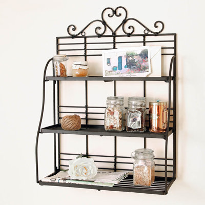 Lloshi 3 Piece Metal Tiered Shelf