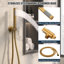 Système de douche complet à double fonction Calder avec valve brute-98287148