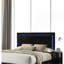 Mobilier de chambre à coucher contemporain avec cadre de lit tête de lit à DEL avec finition UV et piano noir-924629310-940732808