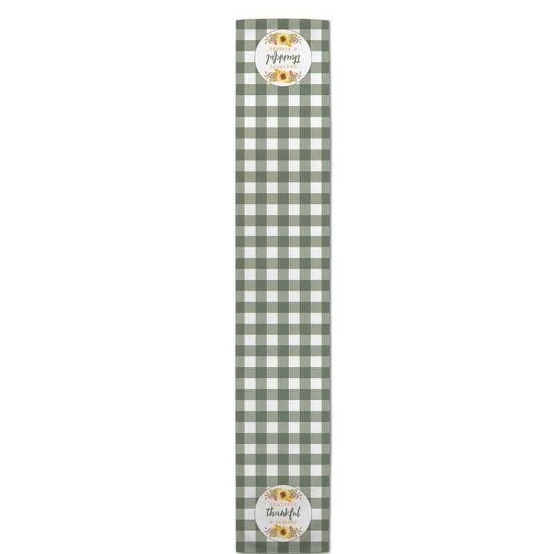 Sessums Grateful Thankful and Blessed Table Runner, 90" L x 16" W