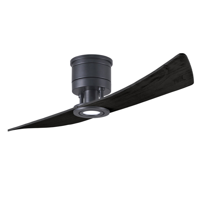 Lindsay 52'' Ceiling Fan with LED Lights, Matte Black, Matte Black