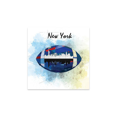 «Football New York Giants», reproduction sur verre acrylique