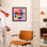 Splash of Hearts on Pink - reproduction d'art murale - affiche de galerie