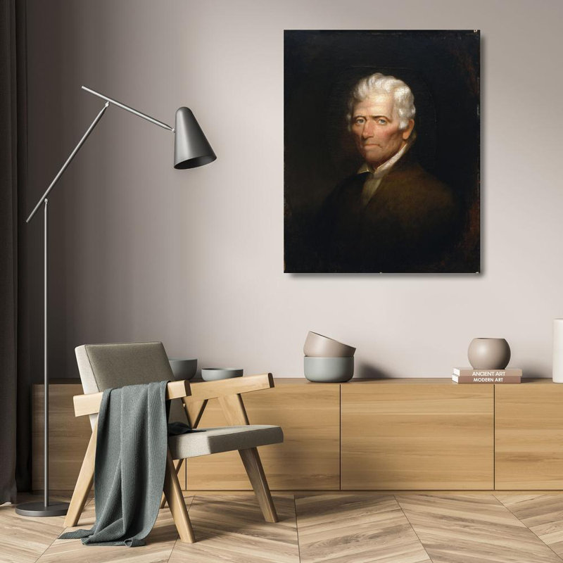 "Daniel Boone" par Chester Harding - Toile tendue avec châssis, H 24 po x l 17 po