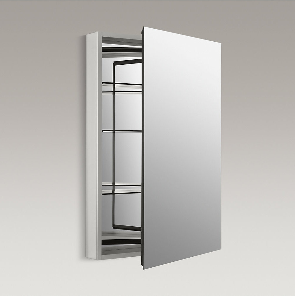 Catalan Aluminum Medicine Cabinet, 36.13" H x 24.13" W x 4.75" D