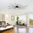 Modern Farmhouse LED Semi Flush Mount Light Warm Light Switch Dimmable-317185703