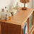 Creative Simple Wood + Glass Door Storage Cabinet Accent Cabinet