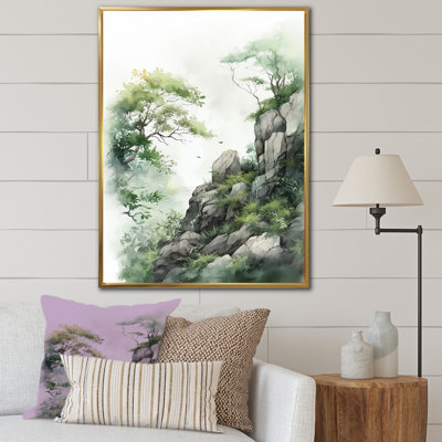Minimalisme cliffside rêverie sur toile