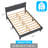 Bed Frame With Boucle Upholstered Headboard, Platform Bed-1607906995