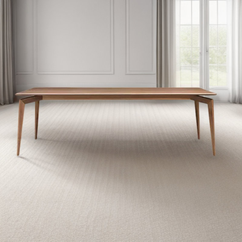 Walnut Solid Wood Dining Table, 37.4" W x 94.48" L